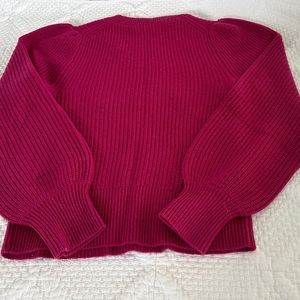 J.Crew cashmere puff sleeve sweater XS
